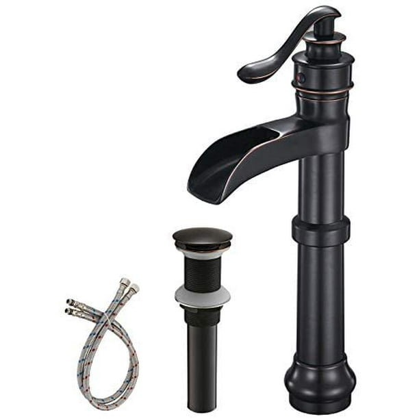 12" Waterfall Bathroom Faucet Chrome/Brushed Nickel/Oil Rubbed Bronze Vessel Tap